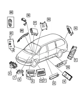 4686602aj Mopar Genuine Occupant Restraint Module