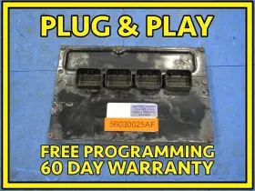 56030025af Mopar 04 Dodge Dakota 4.7l V8 At Ecu Ecm Pcm Engine Computer 025 Prog 4526
