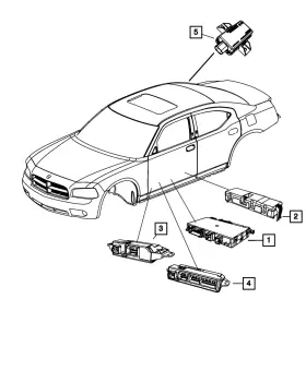 56038720ar Mopar Genuine Door Module