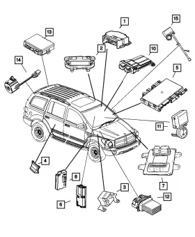 56038721ak Mopar Genuine Seat Memory Module