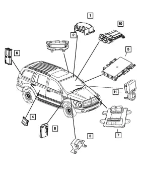 56040661al Mopar Genuine Front Control Module
