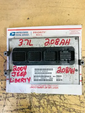 56044208ah Mopar 2004 04 Jeep Liberty 3.7l 4x4 Pcm Ecu Ecm Engine Computer 208 208ah