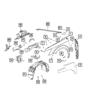 68067945ac Mopar Genuine Power Module Bracket