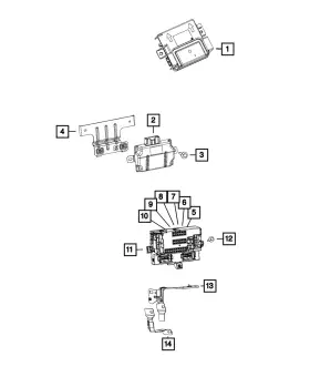 68141880aj Mopar Genuine Body Controller Module