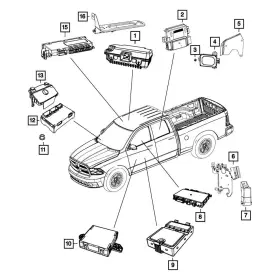 68184654aa Mopar For Ram 1500 2018-2019 Module Bracket