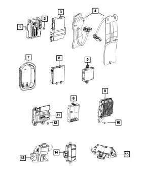 68226878aa Mopar Genuine Headlamp Leveling Module