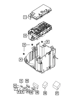 68244877aa Mopar Genuine Tipm Kit