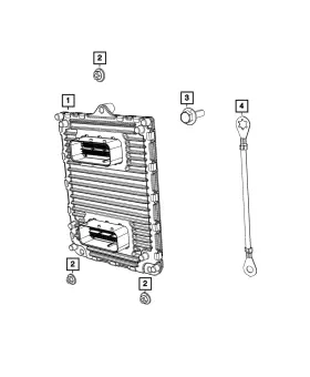 68434940ad Mopar Genuine Engine Controller Module