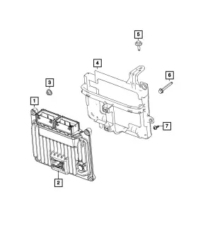 68437018aj Mopar Genuine Engine Controller Module