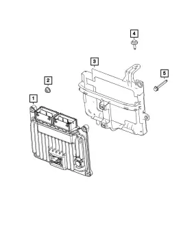 68437019aj Mopar Genuine Engine Controller Module