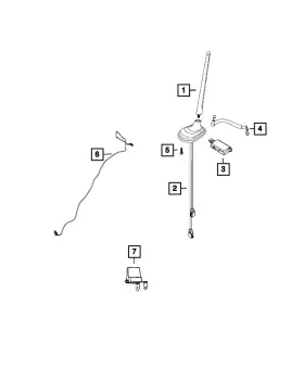 68439257aa Mopar Genuine Radio Antenna Module