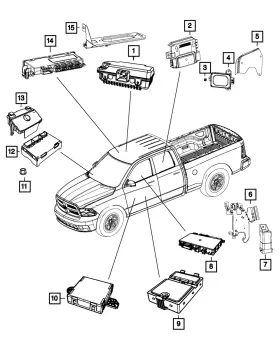 68465099aa Mopar Genuine Memory Seat And Mirror Control Module