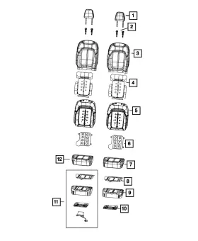 68544690ag Mopar Genuine Occupant Classification Module Kit