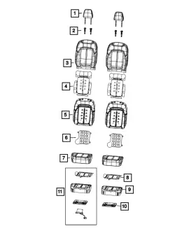 68567389al Mopar Genuine Occupant Classification Module Kit