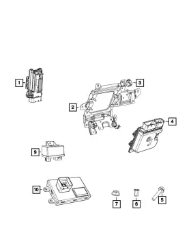 68581391aa Mopar Genuine Engine Controller Module