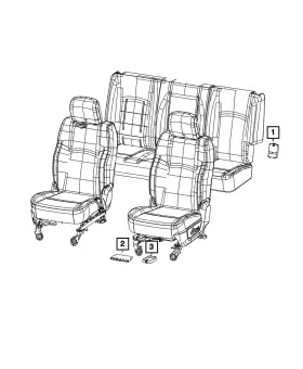68592512ab Mopar Genuine Heated Seat Module
