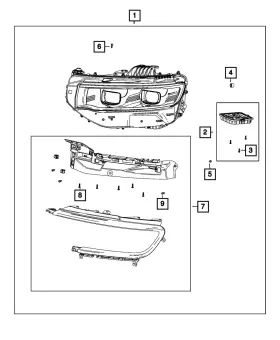 68611033ab Mopar Genuine Lighting Control Module Kit