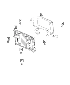 68615037aa Mopar Genuine Engine Controller Module