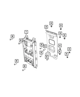 Mopar 68677766aa Genuine Body Controller Module