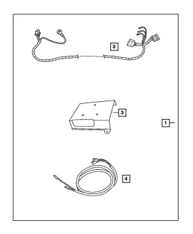 82210432 Mopar Genuine Satellite Receiver Install Kit