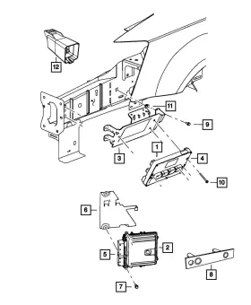 R5150657aa Mopar Genuine Powertrain Control Module Remanufactured