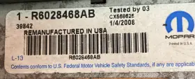 R6028468ab Mopar 00 Durango 5.9 Ecm Ecu Module Pcm Warranty #2