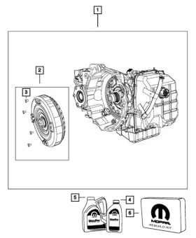 R8080714ad Mopar New Genuine 62te Tran With Torque Converter Oe