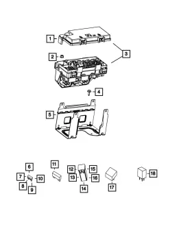 R8244879aa Mopar Genuine Totally Integrated Power Module Remanufactured