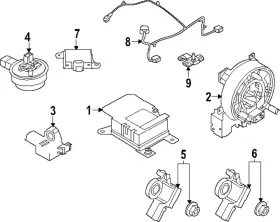 98856-6th0a Nissan Genuine Occupant Module