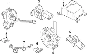 98856-9he1a Nissan Genuine Passenger Discriminating Sensor
