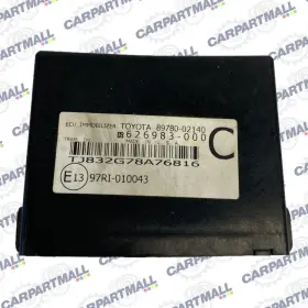 89780-02140 Toyota 626983-000 2007 2008 Corolla 1.8l 16v Immobilizer Control Module Ecu Oem
