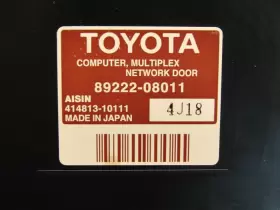 89222-08011 Toyota 2004-2010 Sienna Multiplex Network Door Control Computer Module Oem #2