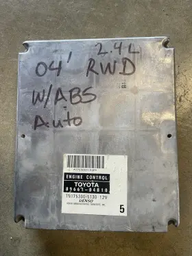 89661-04b10 Toyota 2004 Tacoma Engine Computer Modules Ecm Ecu Rwd 2.4l Auto