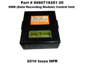 8980718281 Transtron 05 2010 Isuzu Npr Data Recording Drm Control Module