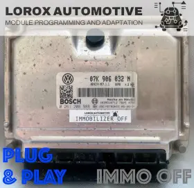 07k906032t Volkswagen 0261201130 Programmed Plug And Play Immo Off Ecm Ecu 07 Vw Jetta 06/07 Rabbit M/t