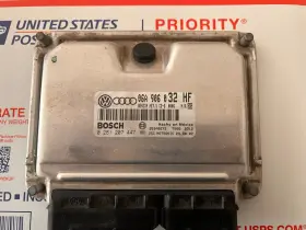 0261207447 Volkswagen 2002 Vw Jetta Non-gli Ecm Ecu 1.8l A/t Oem 06a 906 032 Hf Bosch 261 207 447
