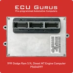 1999 Dodge 5.9L Diesel Mt Computer P56040197 "vin Programmed" Ecm Pcm Ecu. Fixed Price $599.95.