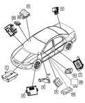 Genuine Mopar Window Down Module 4606521AC. Fixed Price $46.87.