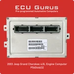 2003 Jeep Grand Cherokee 4.0L Engine Computer P56044632 "vin Programmed" Ecm Pcm. Fixed Price $279.95.