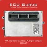 1999 Jeep Grand Cherokee 4.7L Computer P56041427 "vin Programmed" Ecm Pcm Ecu. Fixed Price $279.95.