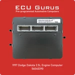 1997 Dodge Dakota 2.5L Mt Engine Computer P56040390 "vin Programmed" Ecm Pcm Ecu. Fixed Price $329.95.