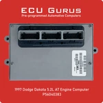 1997 Dodge Dakota 5.2L Engine Computer P56040383 "vin Programmed" Ecm Pcm Ecu. Fixed Price $299.95.