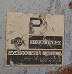 31036-1W600 A64-000 WF6 1999 Nissan Pathfinder Transmission Control Module Tcm. Fixed Price $29.99.