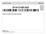 Genuine Bmw Control Unit, Kle Convenienc 61-44-9-489-060 New. Fixed Price $1497.74.