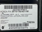 2015 Acura Ilx Communcation Computer Control Module 39770-TX6-A011-M1 17 18 19. Fixed Price $99.46.