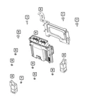 Genuine Mopar Module Bracket 68301656AD. Fixed Price $58.45.
