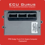 1998 Dodge 5.2L Engine Computer P56046343 "vin Programmed" Ecu Ecm Pcm. Fixed Price $179.95.