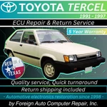 Repair Service Of Your 1991-1997 Tercel Toyota Ecu Quick 5YR Warranty. Fixed Price $225.00.