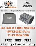 11-13 Bmw 328I Dme MSV80.1 Ecu Engine Control Module 12147624052 Oem. Fixed Price $235.00.
