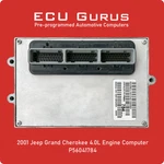 2001 Jeep Grand Cherokee 4.0L Engine Computer P56041784 "vin Programmed" Ecm Pcm. Fixed Price $169.95.